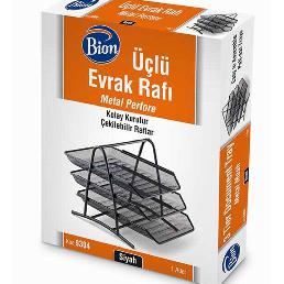 Bion Evrak Rafı Perfore 3 Lü Siyah 9304 -9304